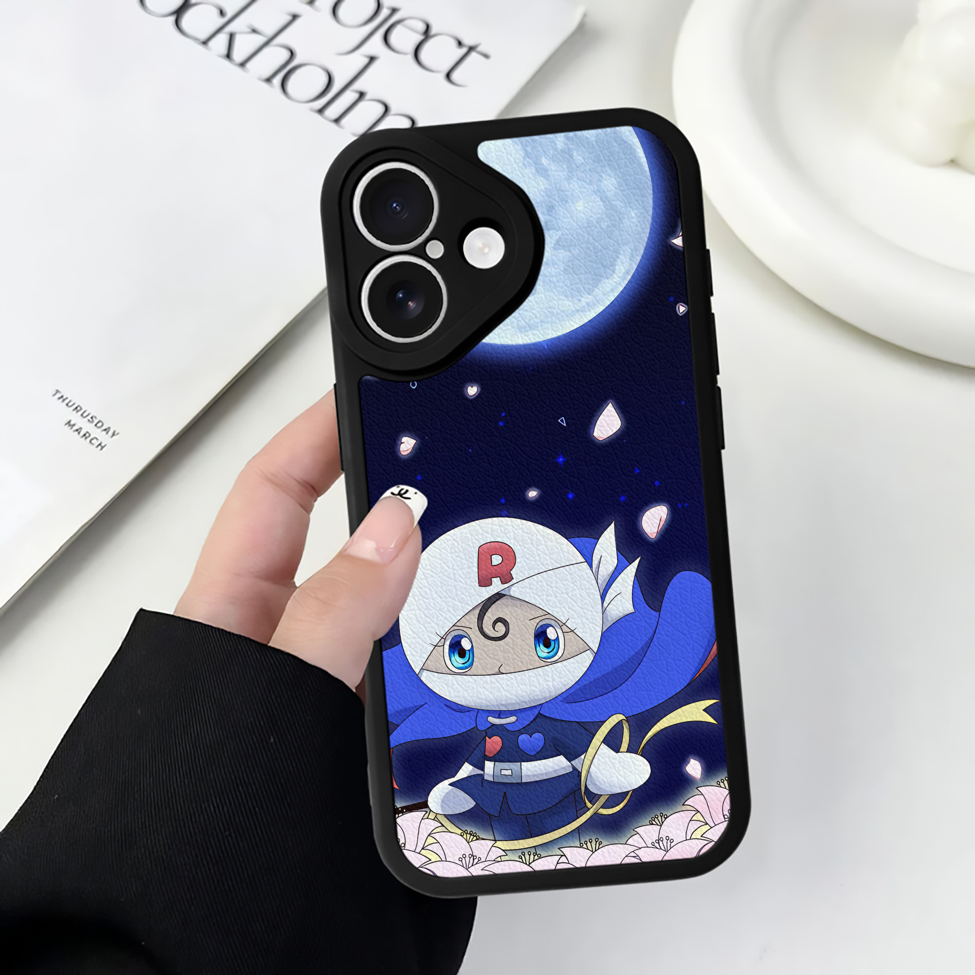 （画像用） アンパンマン Anpanman 【iPhone 16シリーズ対応】シリコンスマホケース（レザー調） 材質：シリコン